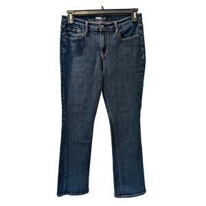 Old Navy Curvy Bootcut Jeans Women’s Size 8 Dark Wash Denim Stretch Mid Rise